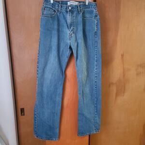 Mens Levis 505 Jeans 36 X 34 Regular Fit Straight Leg Mid Rise